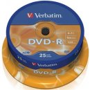 DVD-R 4,7GB 16x(25) Verbatim DVD-R Cake, Kapazität:...
