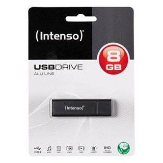USB Drive 2.0 Alu 8GB anthra INTENSO USB STICK 3521461, Kapazität: 8GB