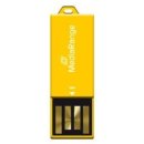Nano Flash Drive 16GB yellow MediaRange USB2.0 Stick, Kapazität: 16GB