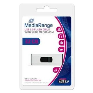 Flash Drive 32GB MediaRange USB3.0 Stick, Kapazität: 32GB