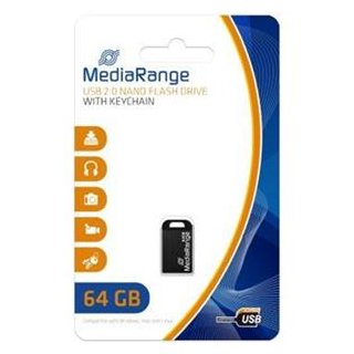 Nano Flash Drive 64GB MediaRange USB2.0 Stick, Kapazität: 64GB