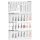 AlphaEdition 3-Monats-Wandkalender - 30 x 48,7 cm, grau/wei&szlig;