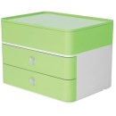 SMART-BOX PLUS ALLISON Schubladen/-Utensilienbox  stapelbar, 2 Lad  wß/gn