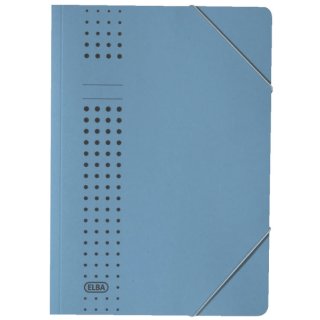 Eckspanner chic, Karton (RC), 320 g/qm, A4, blau