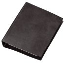 Taschenringbuch Special, schwarz, DIN A6, Ledernarbung, 4-R-Ring-Mechanik 13mm