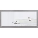 Glas-Magnetboard artverum®, super-weiß, 130 x 55 cm, 1 Stück