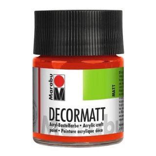 Decormatt Acryl, Zinnoberrot hell 030, 50 ml