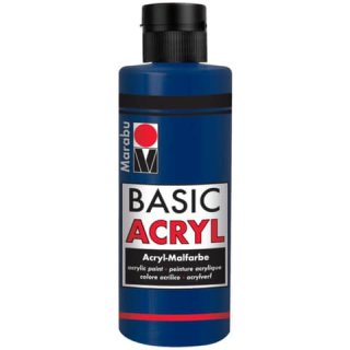 Basic Acryl, Dunkelblau 053, 80 ml