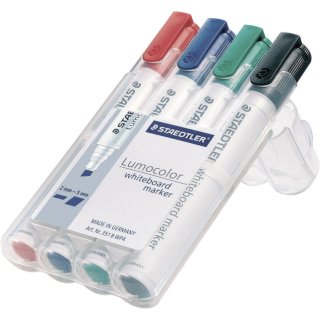 Board-Marker Lumocolor® 351 B whiteboard marker, STAEDTLER Box mit 4 Farben