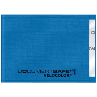 Ausweishülle Document Safe® VELOCOLOR® - 90 x 63 mm, PP, blau