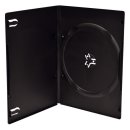 DVD-Leerhülle, schmal, für 1 Disc, 7mm, schwarz, 10er Pack