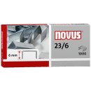 NOVUS Heftklammer für Büroheftgerät NOVUS 23/6, 23/6, Stahldraht, verzinkt, 1000