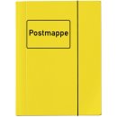 Sammelmappe VELOCOLOR® mit Aufdruck Postmappe,DIN A4,Karton glanzkaschiert,gelb