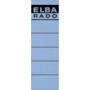 Elba Ordnerrückenschilder - kurz/breit, blau, 10 Stück