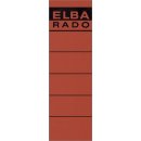 Elba Ordnerrückenschilder - kurz/breit, rot, 10 Stück
