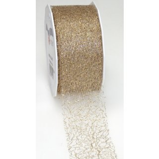 Zierband  - 72 mm x 20 m, gold