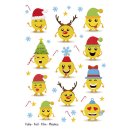 15234 Sticker MAGIC Weihnachtsemojis - Folie