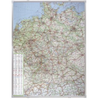 Kartentafel Deutschland, beschreibbar, pinnbar,  100 x 140 cm