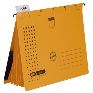 Organisationshefter chic - Karton (RC) 230 g/qm, A4, gelb, 5 Stück