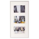 Bilderrahmen Galerierahmen Puro - weiß, für 3 Fotos 10 x 15 cm