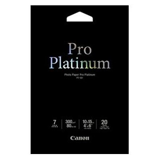 CANON PHOTO PAPER PRO PLATINUM PT-101 10x15CM 20BL. 300GR. #2768B013