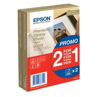 EPSON PREMIUM GLOSSY PHOTO PAPER (2x40) 10x15cm BOGOF