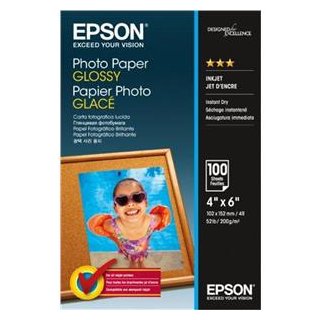 EPSON PHOTO PAPIER GLOSSY(100) 10x15cm (100 BLATT), Kapazität: 100 Bl