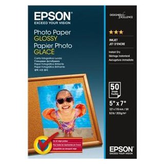 EPSON PHOTO PAPIER GLOSSY (50) 13x18cm (50 BLATT), Kapazität: 50 Bl.