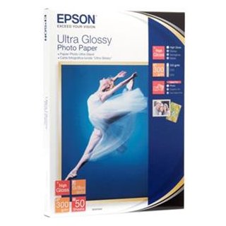 EPSON ULTRA GLOSSY PHOTO PAPER 13x18 50BLATT, Kapazität: 50 Bl.