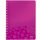 Leitz Kollegblock WOW, A4, PP, liniert, holzfrei, 80 Blatt, pink metallic