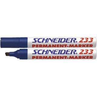 Schneider Permanentmarker Maxx 233, nachfüllbar, 1+5 mm, blau