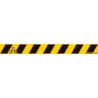 Tarifold Bodenmarkierung, "Bitte 2 m Abstand halten", 800 x 80 mm, gelb-schwarz