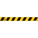 Tarifold Bodenmarkierung, "Bitte 2 m Abstand halten", 800 x 80 mm, gelb-schwarz