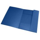 Eckspannermappe TOPFILE+ - A4, Rückenschild, Karton, blau