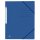Eckspannermappe TOPFILE+ - A4, R&uuml;ckenschild, Karton, blau
