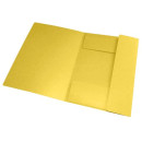 Eckspannermappe TOPFILE+ - A4, Rückenschild, Karton, gelb
