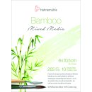Mixed Media Block Bamboo - 8x10,5 cm, 265 g/qm, 10 Blatt