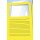 Sichtmappen Ordo classico - gelb, 120g, 10 St&uuml;ck, Sichtfenster und Linien