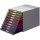 DURABLE Schubladenbox VARICOLOR&reg; 10, DIN A4, C4, 10 farbige Schubladen