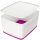 5216 Aufbewahrungsbox MyBox Gro&szlig; - A4, mit Deckel, ABS, wei&szlig;/pink