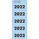 Inhaltsschild 2022 - selbstklebend, 100 Stück, hellblau
