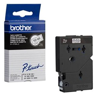 Brother P-Touch 12mm farblos/schwarz