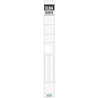 Elba Rückenschilder - lang/schmal, weiß, 10 Stück, für Hängeordner 81414
