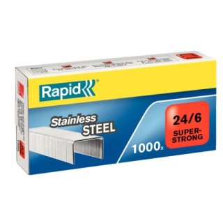 RAPID Heftklammern 24/6mm Super Strong, rostfrei, 1000 Stück