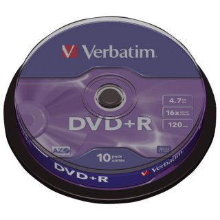 DVD+R 4.7GB/120Min 16x, Sp.10