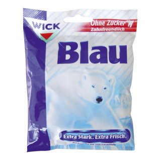 Wick Blau Halsbonbons -72 g