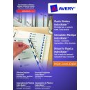 Avery Zweckform® 5113081 Etiketten-Register, DIN A4, transparent