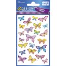 Z-Design 4390, Deko Sticker, Schmetterlinge, 3 Bogen/69 Sticker