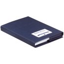 Paper Royal Briefpapiermappe - blau, 15/15, A5/C6, weiß gerippt