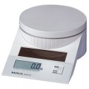 Solar-Briefwaage MAULtronic S, 5000 g, 2 g, 5 g, 130 x 65 x 196 mm, weiß